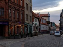 Rīgas street in Cēsis in 2021