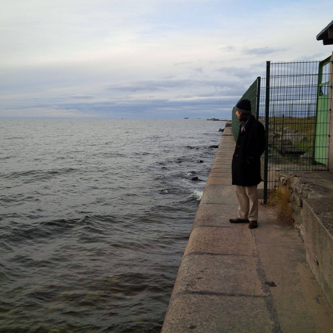 Joe Horgan on beach