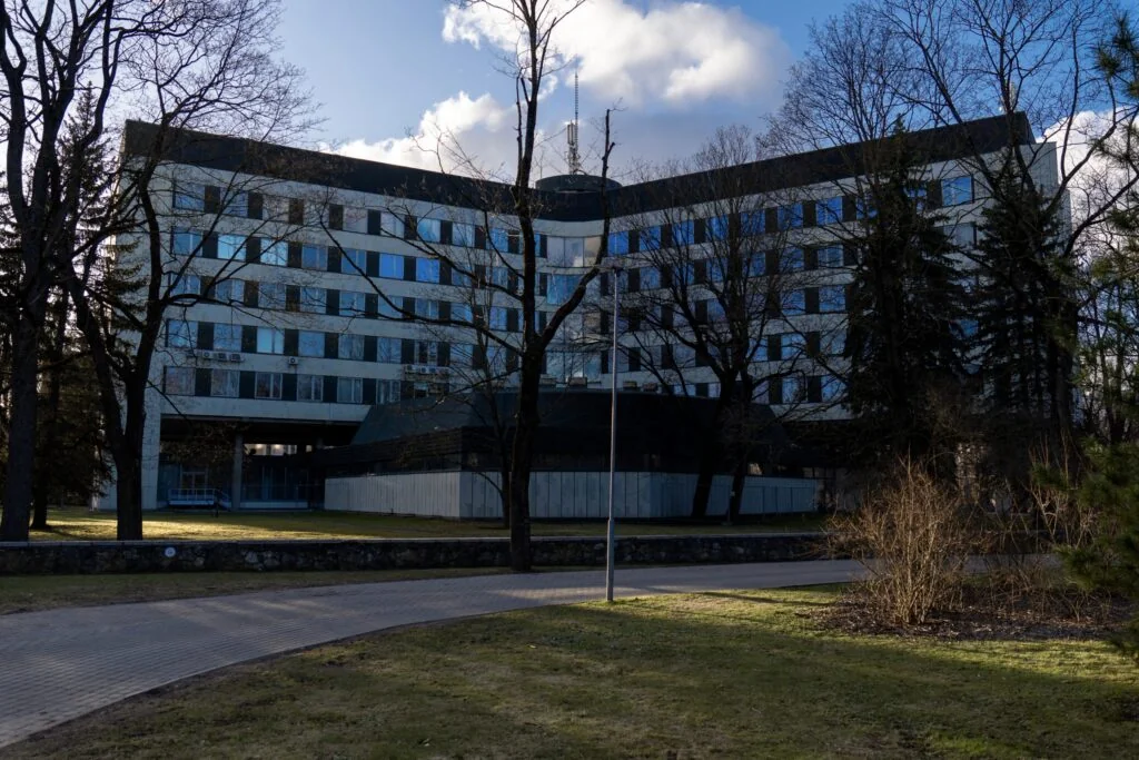 modernist building in riga